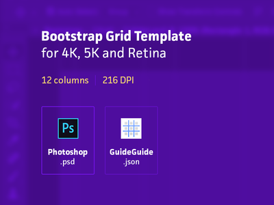 Bootstrap Grid Template for Retina